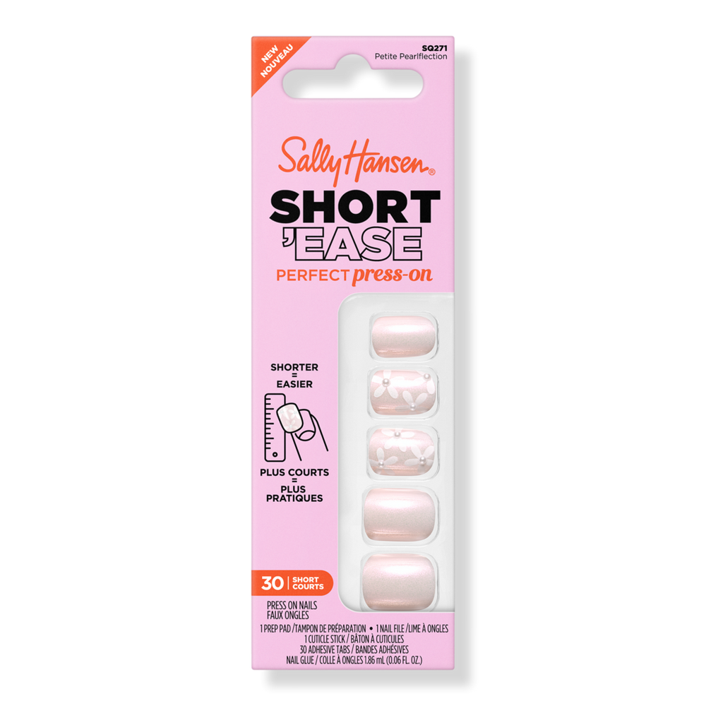 Sally Hansen Salon Effects Perfect Press-on Short'ease Nails - Petite Pearlflection​