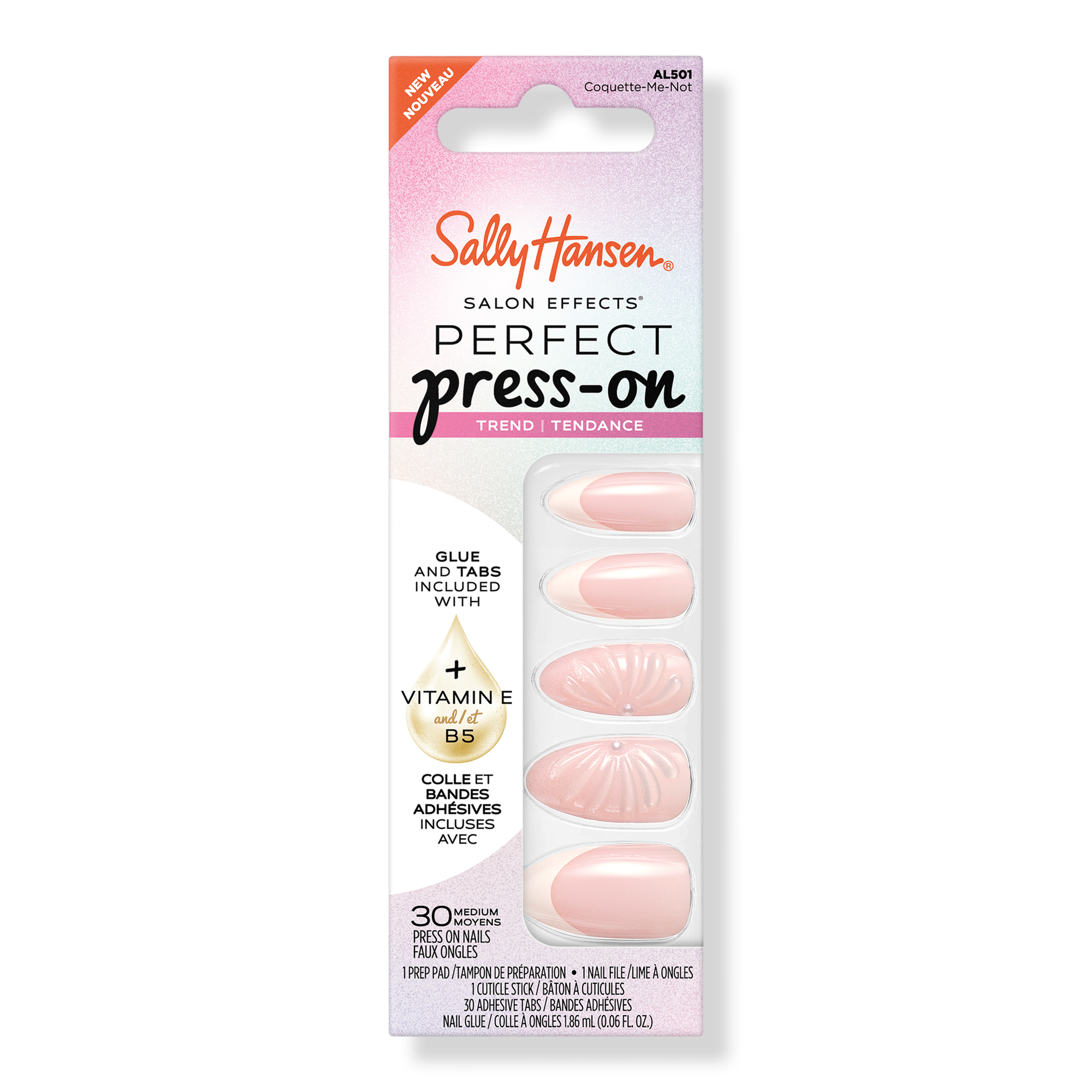 Sally Hansen Salon Effects Perfect Press-On Pink Nails #1