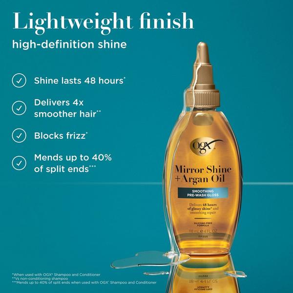 OGX Mirror Shine + Argan Oil Smoothing Pre-Wash Hair Gloss #2