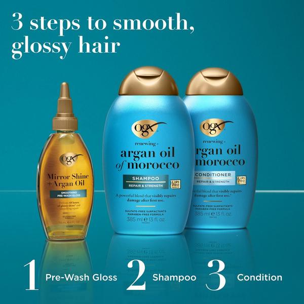 OGX Mirror Shine + Argan Oil Smoothing Pre-Wash Hair Gloss #8