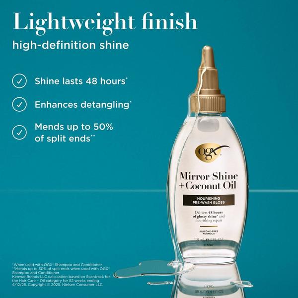 OGX Mirror Shine + Coconut Oil Nourishing Pre-Wash Hair Gloss #3