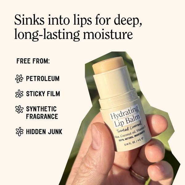 California Naturals Hydrating Lip Balm - Toasted Coconut #3