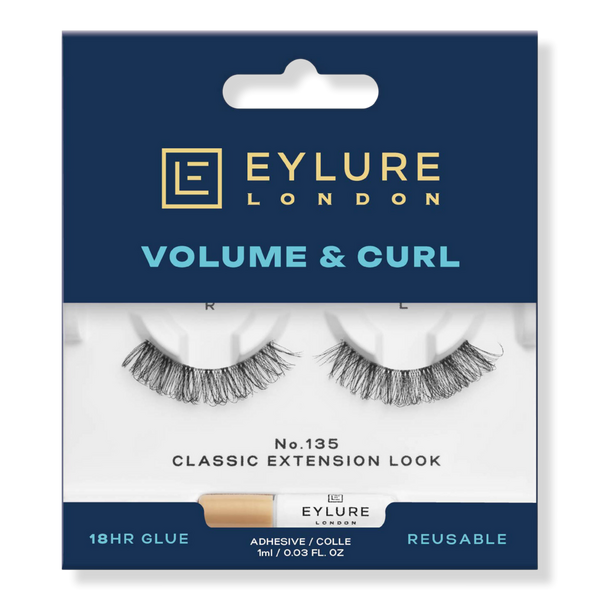 Eylure Volume & Curl No.135 Classic Extension Look Eyelashes #1