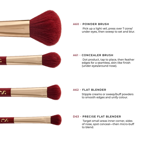 Spectrum Very Cherry 4 Piece On The Go Brush Set #2