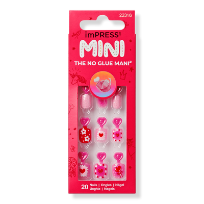 Kiss imPRESS Mini Valentine's Day Press On Nails for Kids