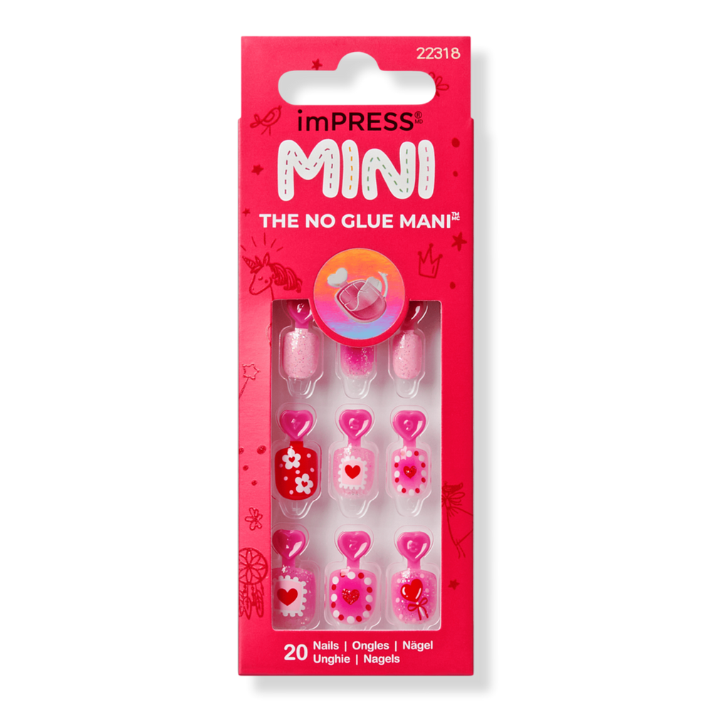 Kiss imPRESS Mini Valentine's Day Press On Nails for Kids 