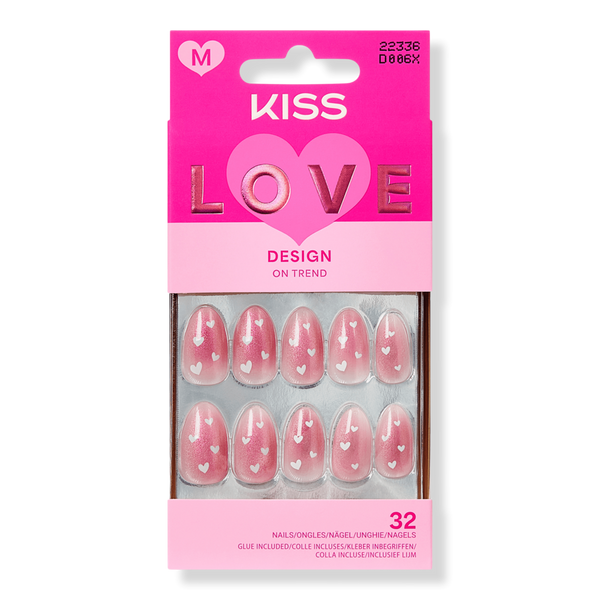 Kiss LOVE DESIGN My Forever Valentine Valentine's Day Press On Nails #1