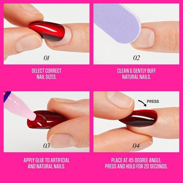 Kiss LOVE DESIGN My Forever Valentine Valentine's Day Press On Nails #6