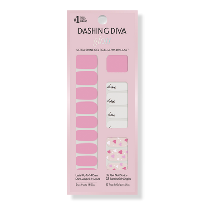 Dashing Diva GLOSS, Gel Nail Polish Strips, Heart to Heart
