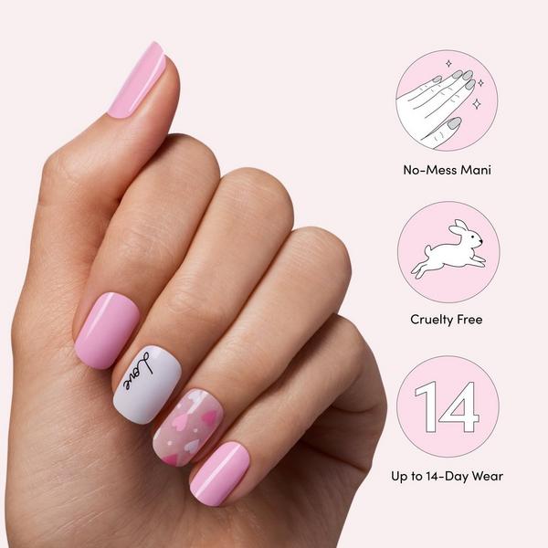 Dashing Diva GLOSS, Gel Nail Polish Strips, Heart to Heart #4