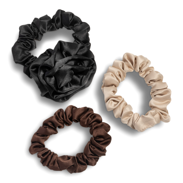 Kitsch Rosette Ruched Satin Scrunchies #2