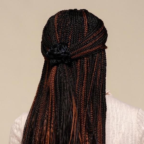 Kitsch Rosette Ruched Satin Scrunchies #3