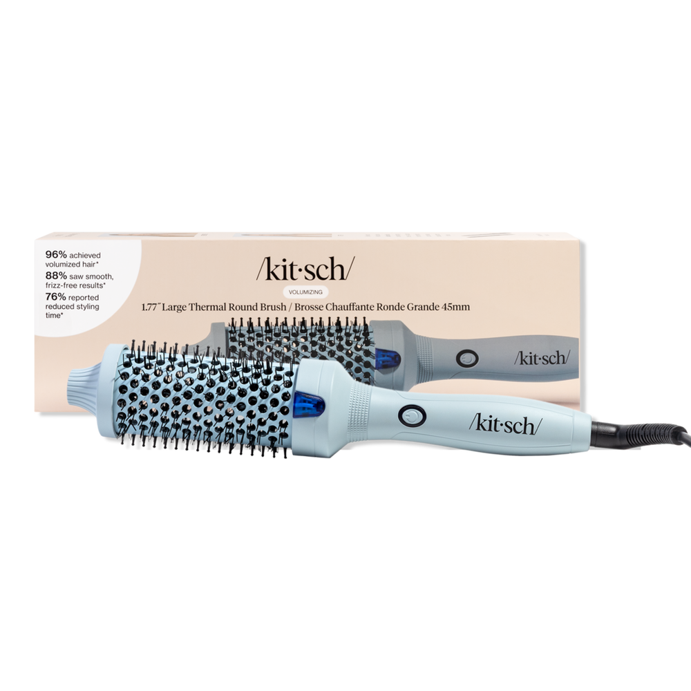 Kitsch Large Thermal Round Brush - Haze Blue