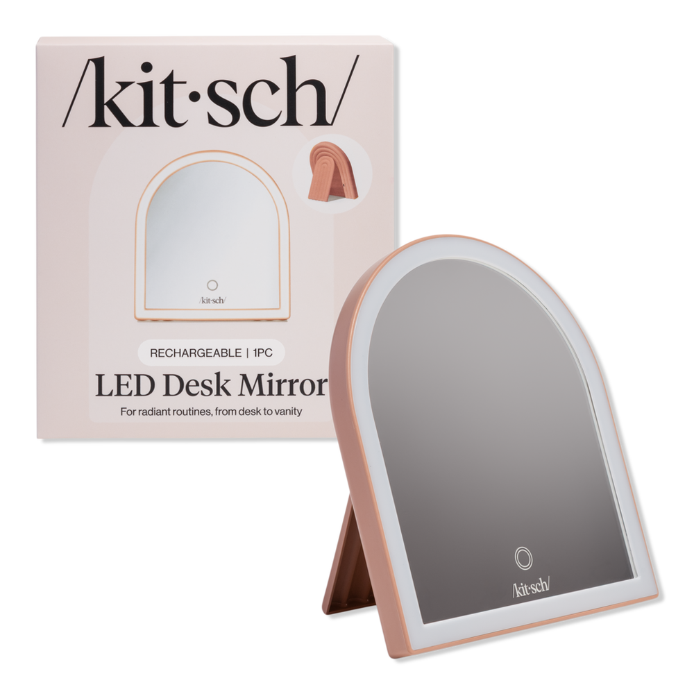 Kitsch LED Desk Mirror - Terracotta
