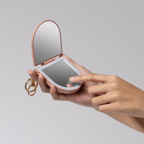 Kitsch LED Compact Mirror Keychain #6