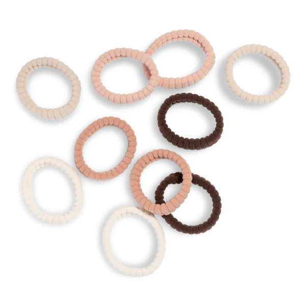 Kitsch Recycled Fabric Ribbed Hair Elastics #2