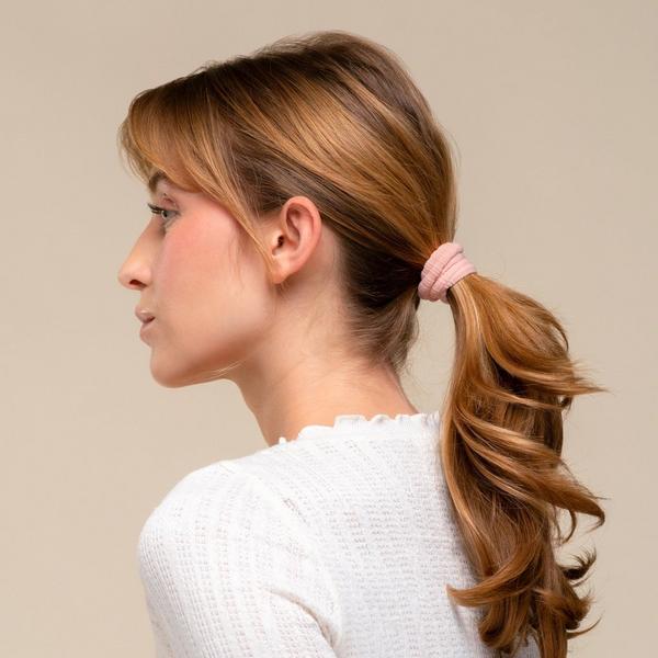 Kitsch Recycled Fabric Ribbed Hair Elastics #4