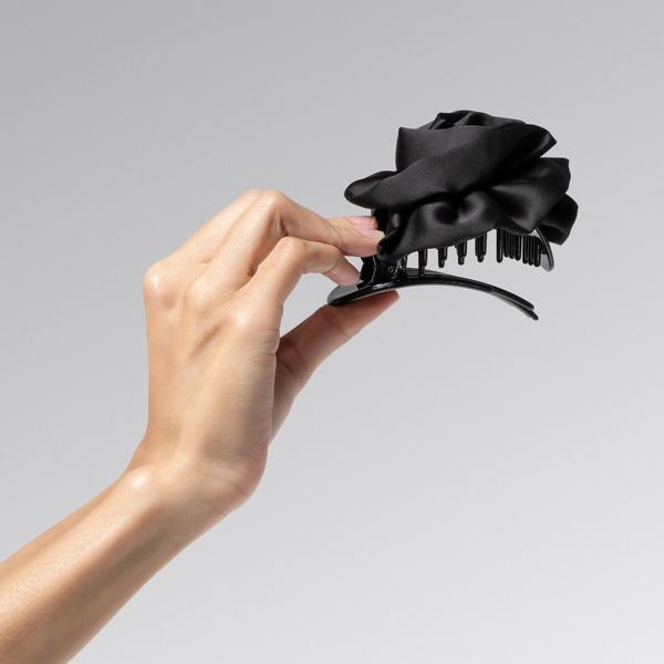 Kitsch Satin Rosette Medium Flat Cloud Clip #4