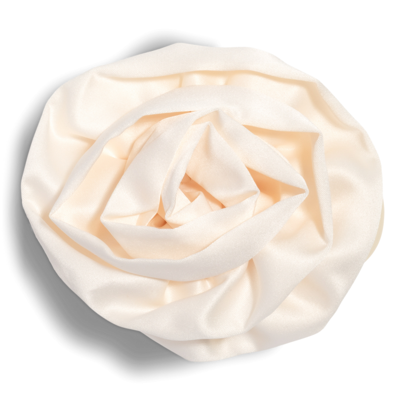 Kitsch - Cream Satin Rosette Medium Flat Cloud Clip | Ulta Beauty
