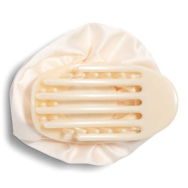 Kitsch Satin Rosette Medium Flat Cloud Clip #3