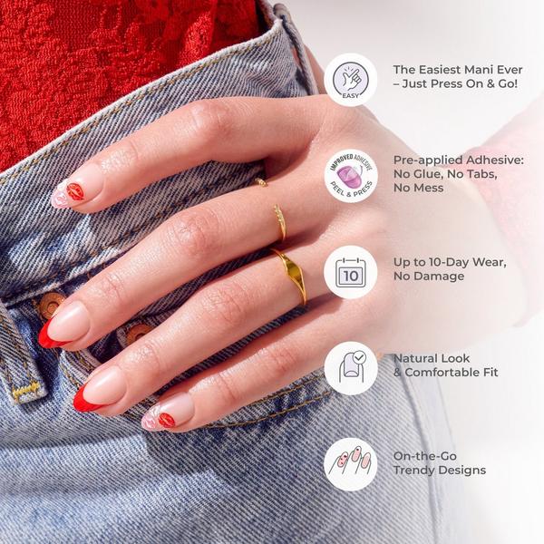 Kiss imPRESS Design Valentine's Day Press On Nails #7
