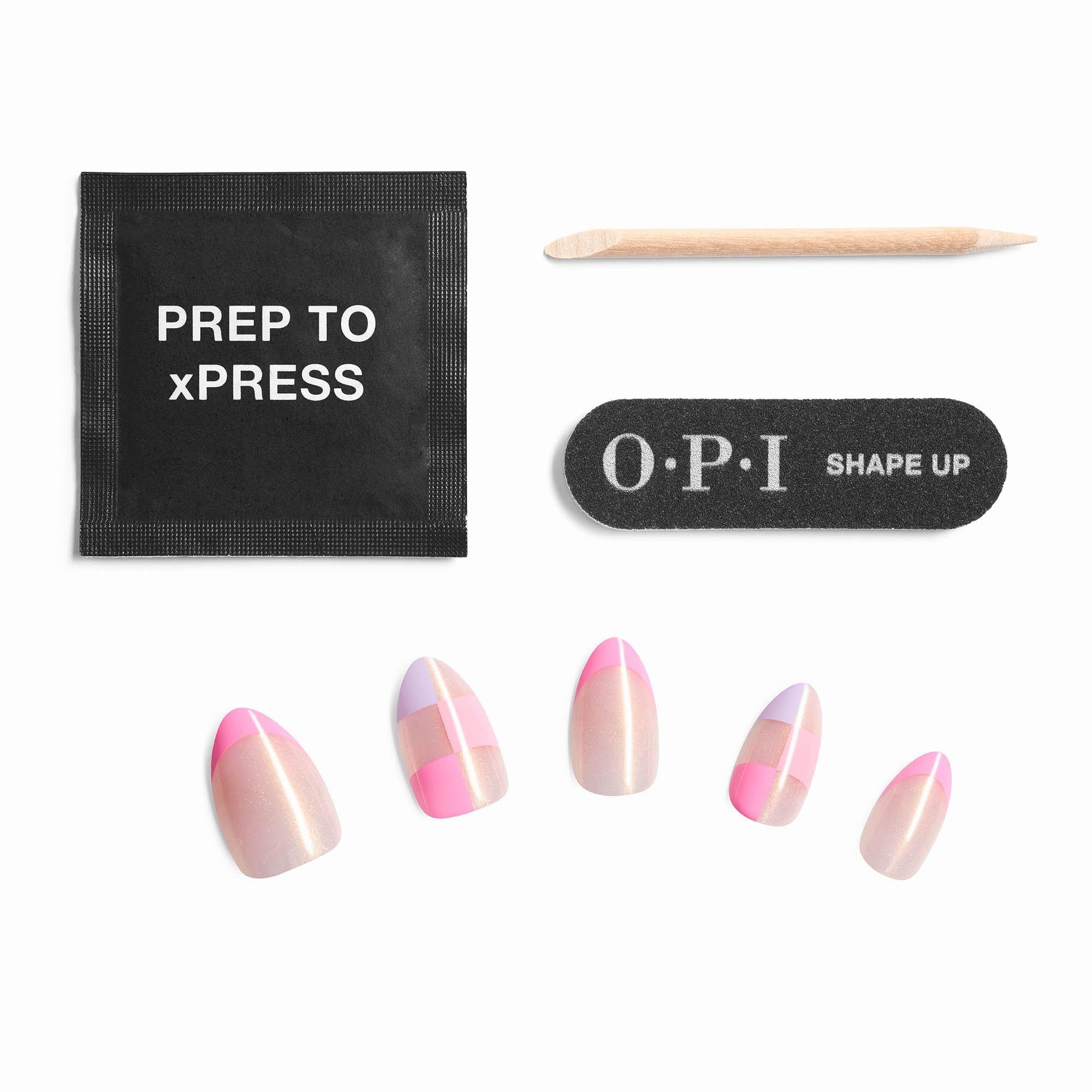 Накладные ногти OPI Sticking Point, цвет: Клетчатый — фото 3