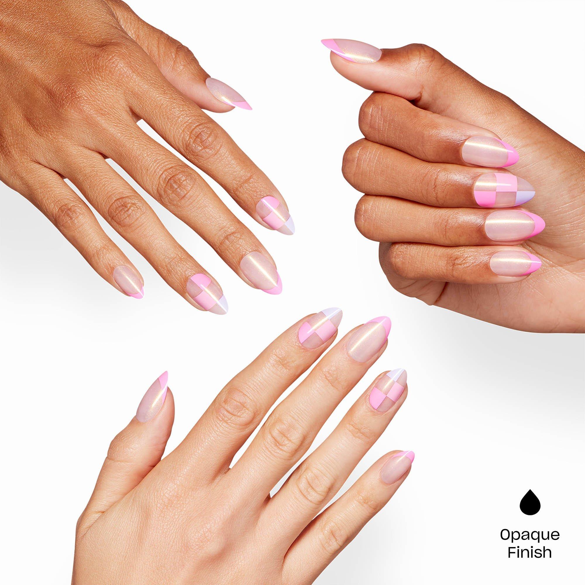 Накладные ногти OPI Sticking Point, цвет: Клетчатый — фото 4