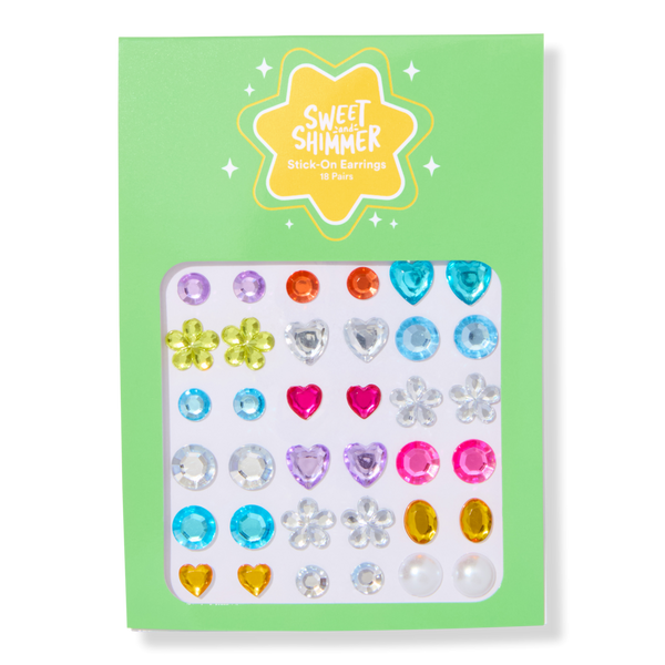 Sweet & Shimmer Stick-On Gem Earrings #1