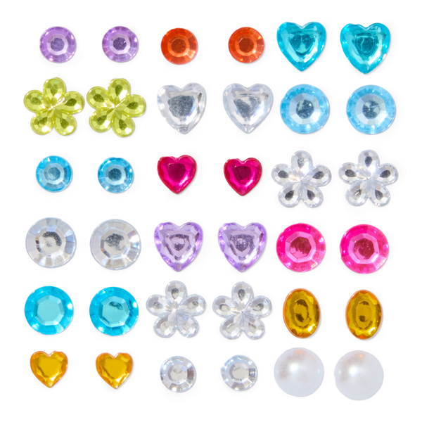 Sweet & Shimmer Stick-On Gem Earrings #2