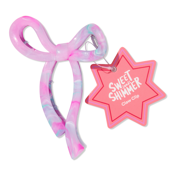 Sweet & Shimmer Bow Jaw Clip #1