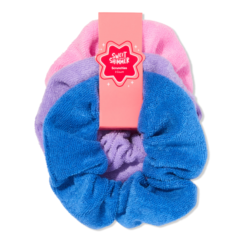 Sweet & Shimmer Scrunchie Trio