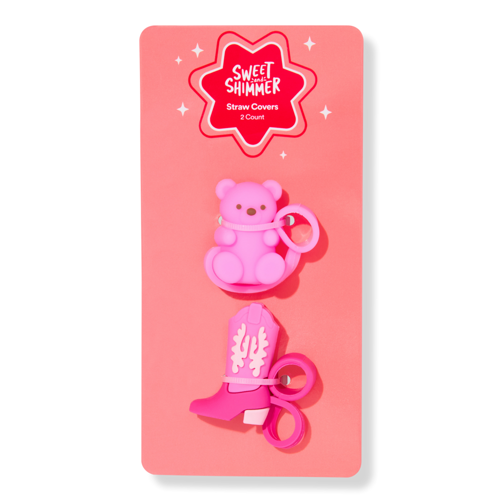 Sweet & Shimmer Straw Cover Duo