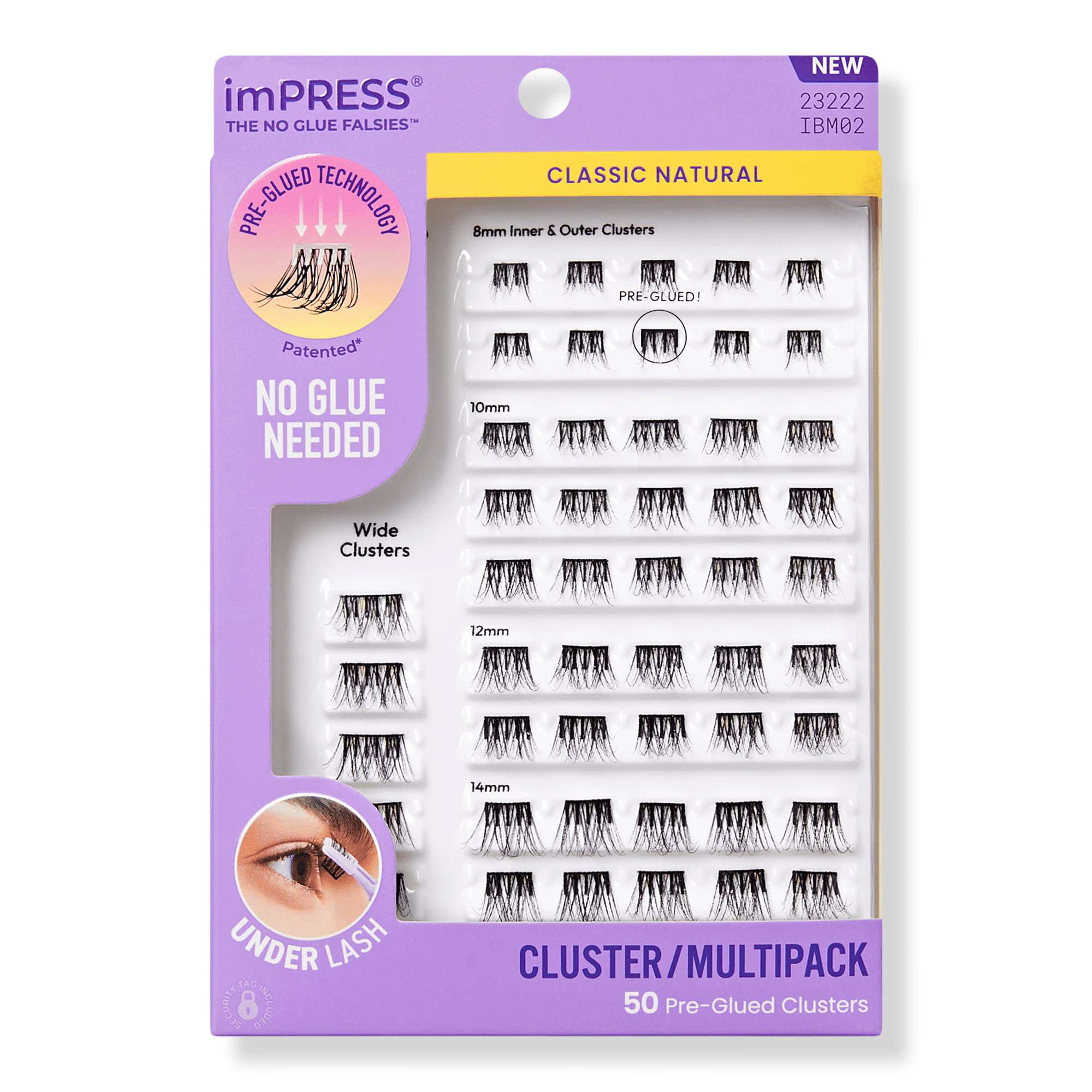 Kiss imPRESS Multipack Pre-Glued Lash Clusters Kit #1