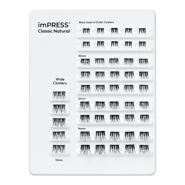 Kiss imPRESS Multipack Pre-Glued Lash Clusters Kit #2
