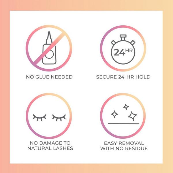 Kiss imPRESS Pre-Glued Lash Clusters Kit #7