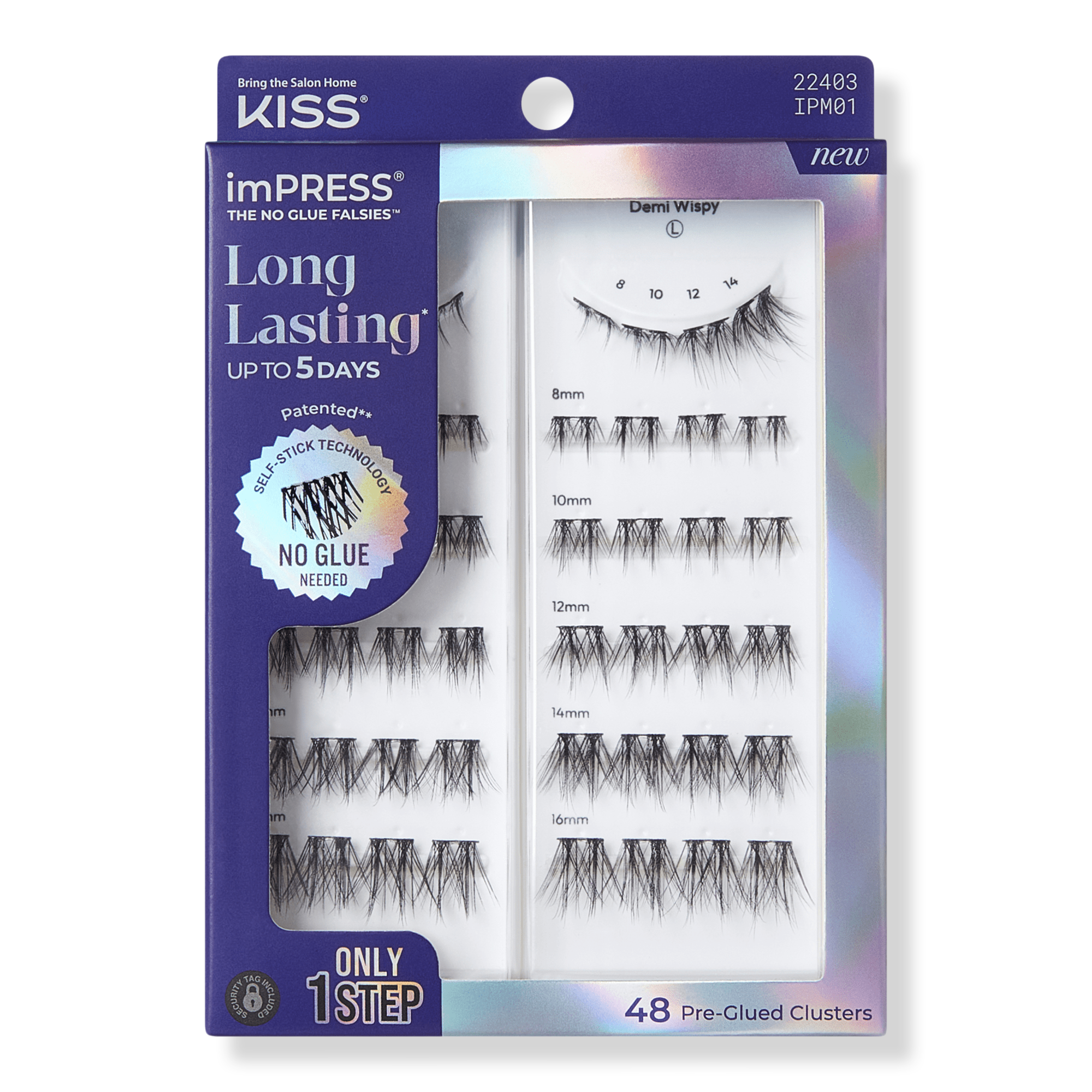 Kiss imPRESS Long Lasting Pre-Glued Lash Clusters Kit #1
