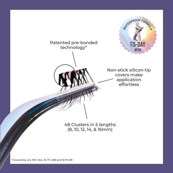 Kiss imPRESS Long Lasting Pre-Glued Lash Clusters Kit #6