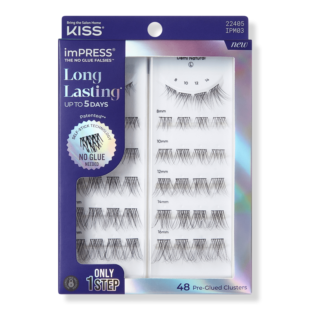 Kiss imPRESS Long Lasting Pre-Glued Lash Clusters Kit #1