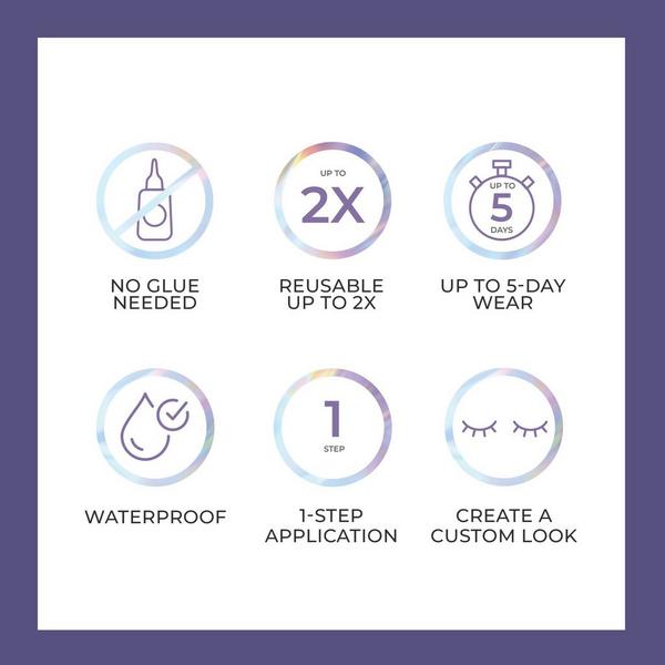 Kiss imPRESS Long Lasting Pre-Glued Lash Clusters Kit #7