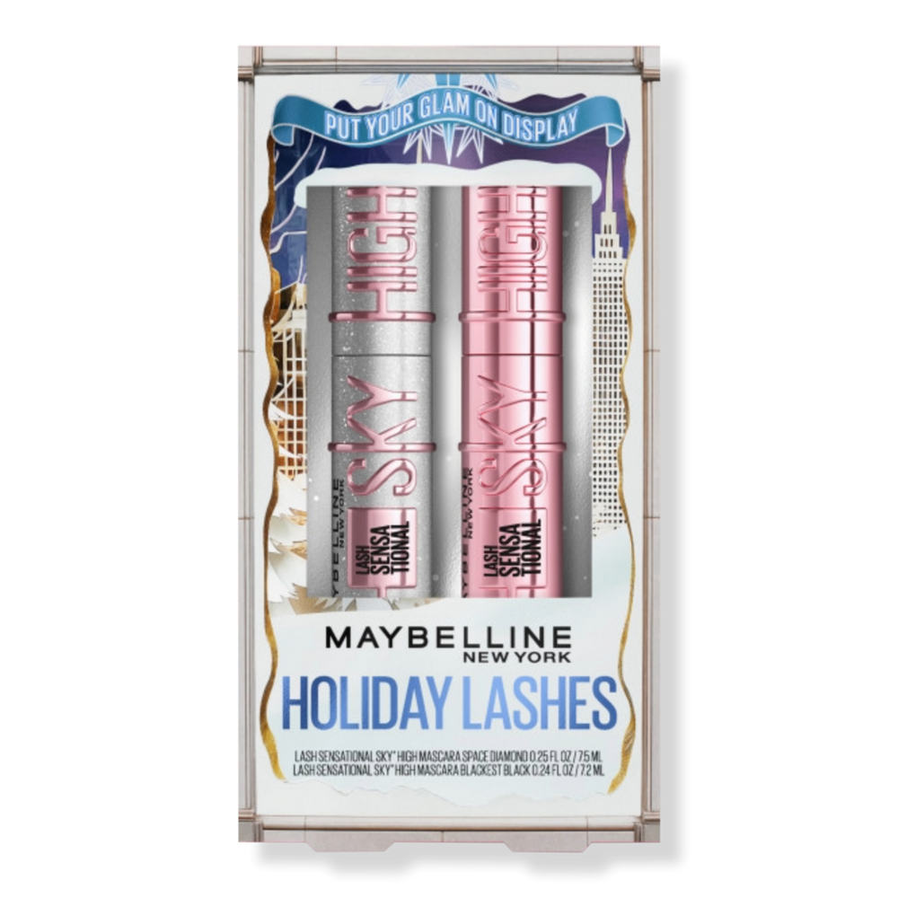 Maybelline Lash Sensational Holiday Kit Sky High Mascara Duo - Blackest Black