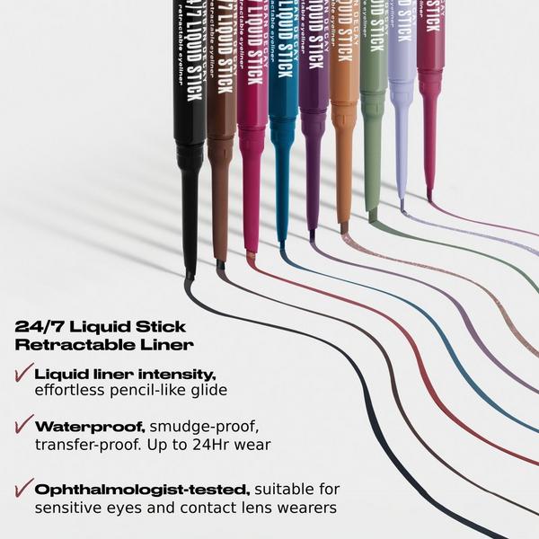 Urban Decay Cosmetics 24/7 Liquid Stick Retractable Waterproof Gel Eyeliner + Brush #4
