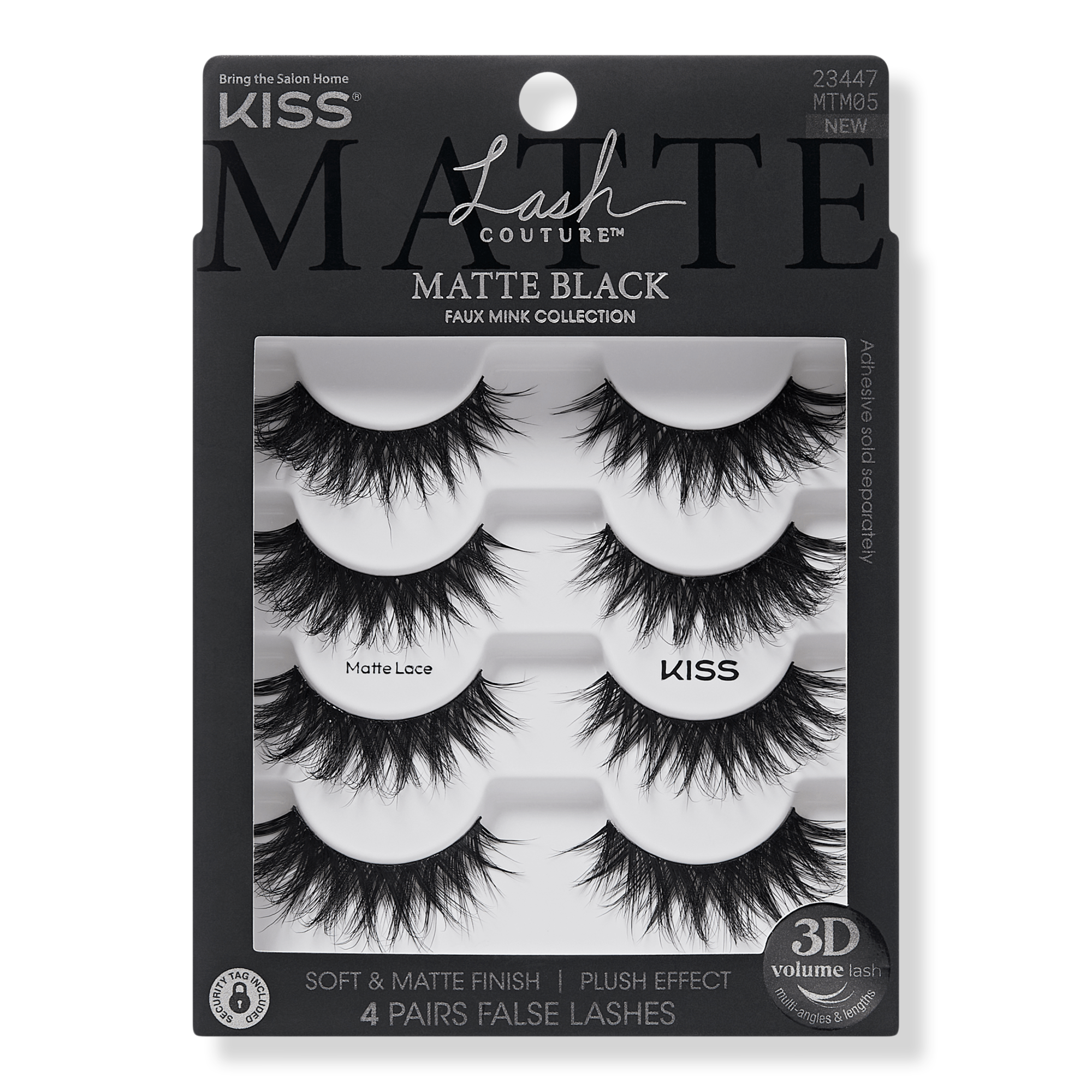 Kiss Lash Couture Matte Black False Eyelashes #1