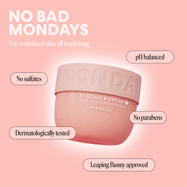 MONDAY Haircare EXFOLIATING Body Scrub Peaches & Cream #6