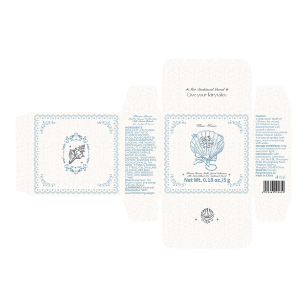 Flower Knows Shell's Jewel Collection Silk Satin Blush #5