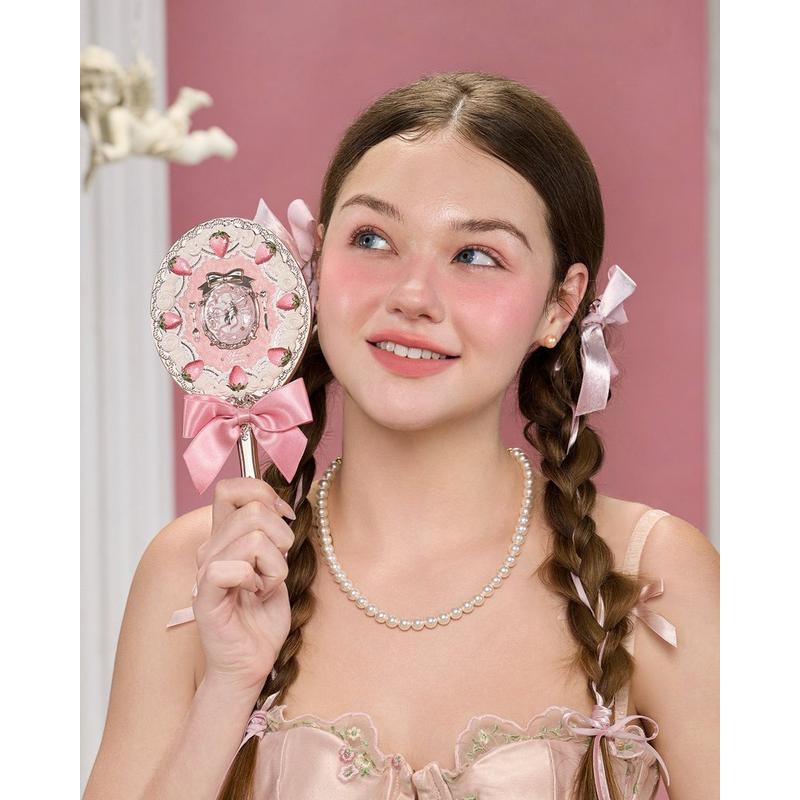 Flower Knows - Milky Pink Strawberry Cupid Collection Hand Mirror