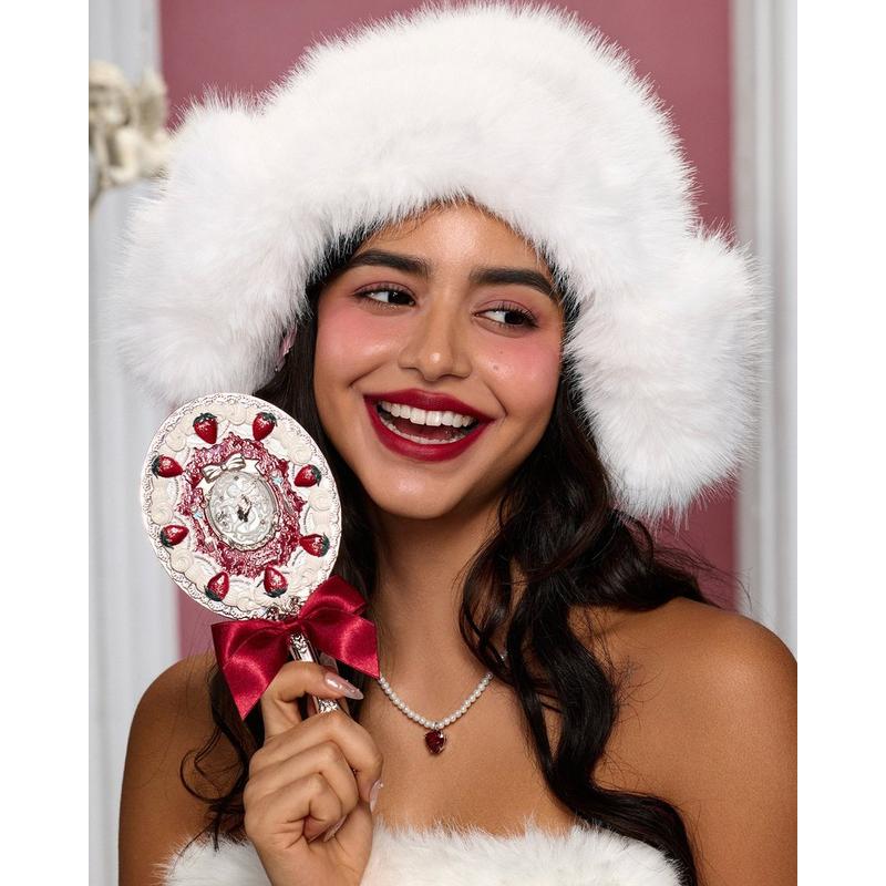 Flower Knows - Red Velvet Strawberry Cupid Collection Hand Mirror