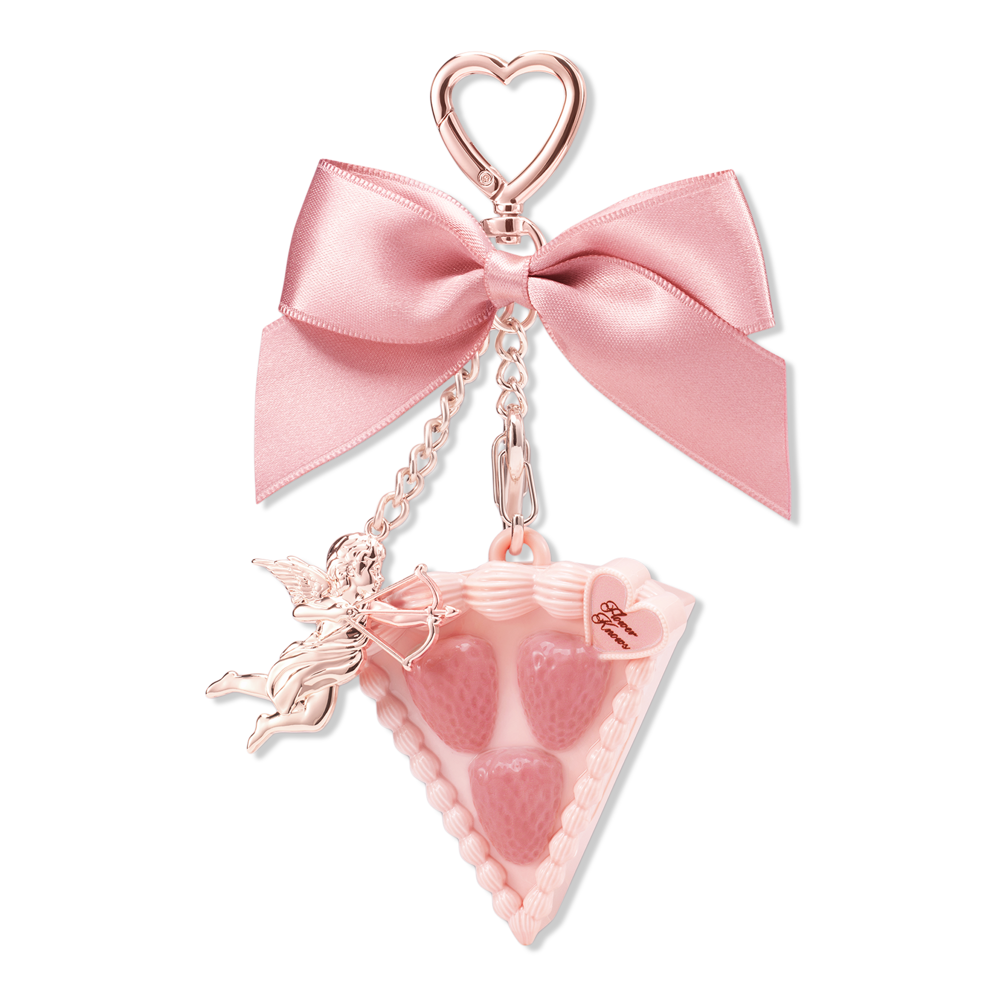 Flower Knows Strawberry Cupid Collection Solid Perfume & Angel Key Chain Set #1