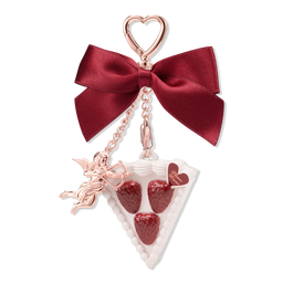 Flower Knows Strawberry Cupid Collection Solid Perfume & Angel Key Chain Set