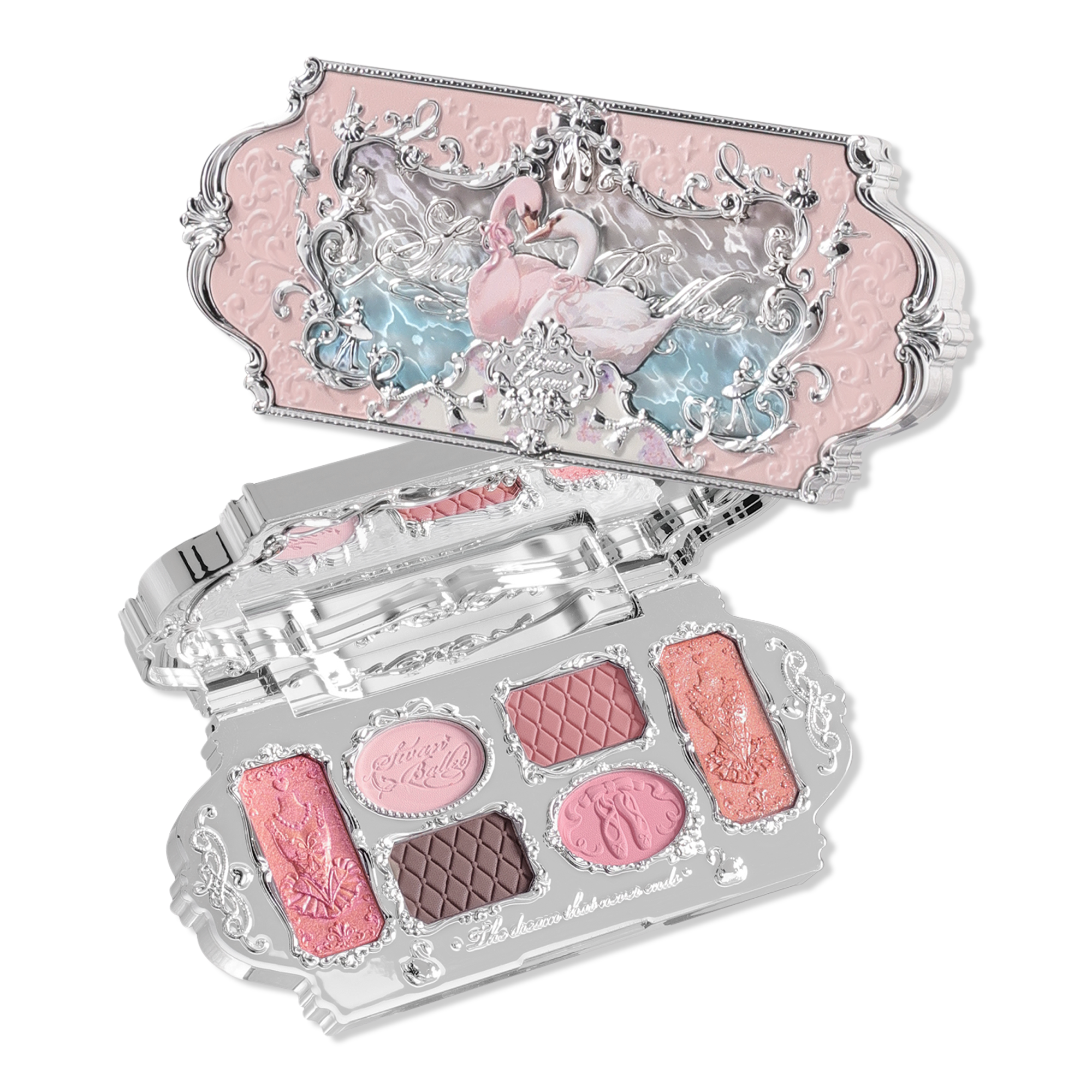 Flower Knows Swan Ballet Series Six-Color Makeup Palette #1