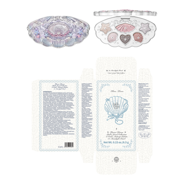 Flower Knows Shell's Jewel Collection 6-Color Makeup Palette #4